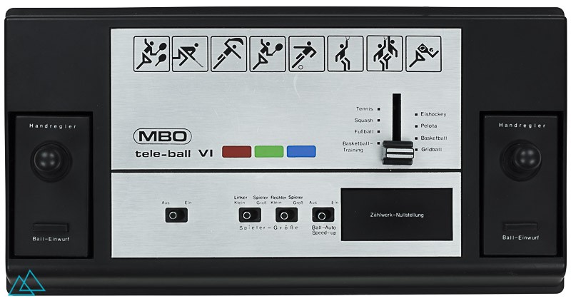 Top view dedicated video game console MBO tele-ball VI