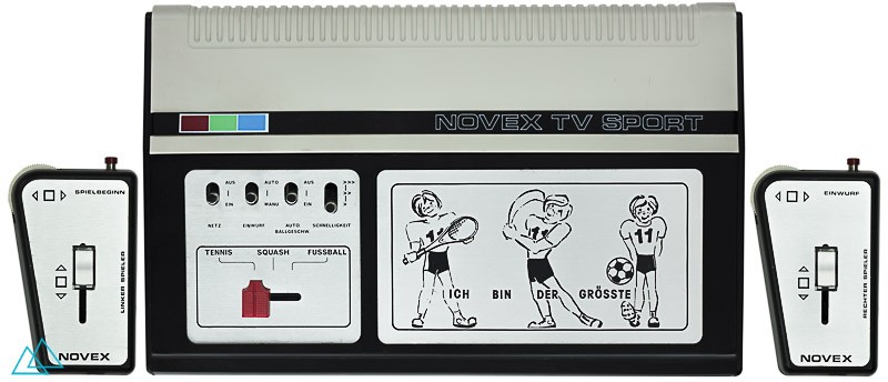 Top view dedicated video game console Novex TV-9006