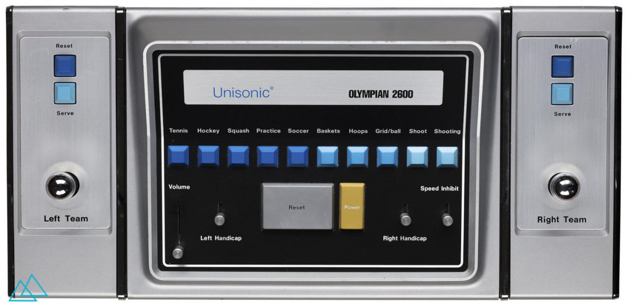 top view dedicated video game console Unisonic Olympian 2600