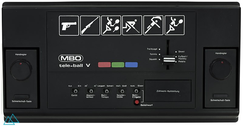 Top view dedicated video game console MBO tele-ball V
