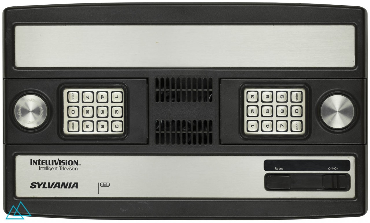 Top view video game console Intellivision Sylvania GTE