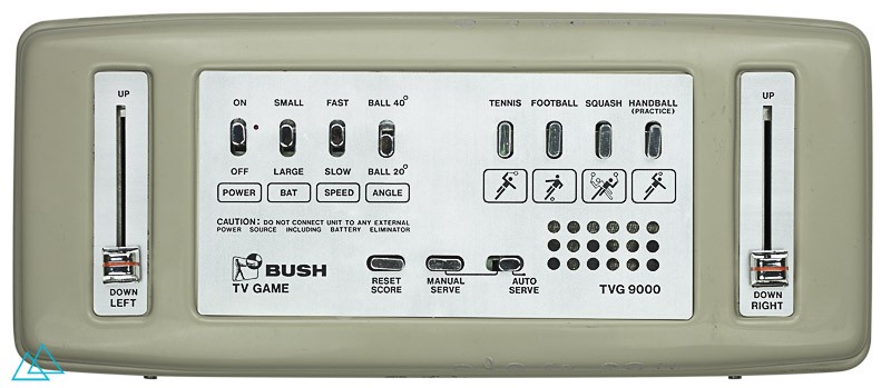 Top view of dedicated video game console Bush TVG 9000