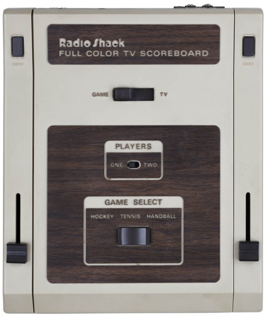 Top view dedicated video game console RadioShack TV Scoreboard 60-3055